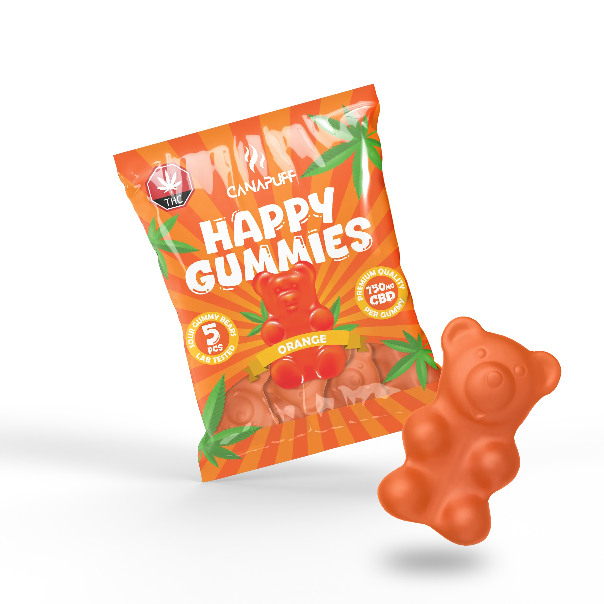 CBD Gummies Orange - Image 3