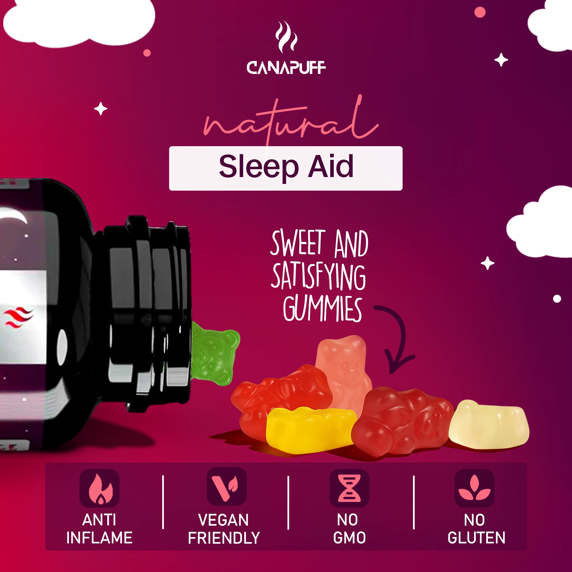 Melatonin+CBD Gummies Cherry - Image 11