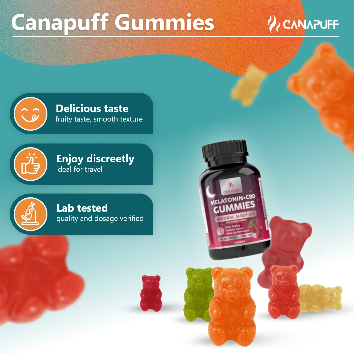 Melatonin+CBD Gummies Cherry - Image 14