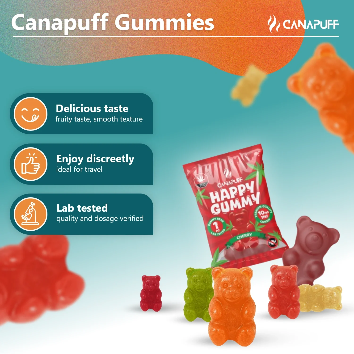 THC Gummies Cherry - Image 16