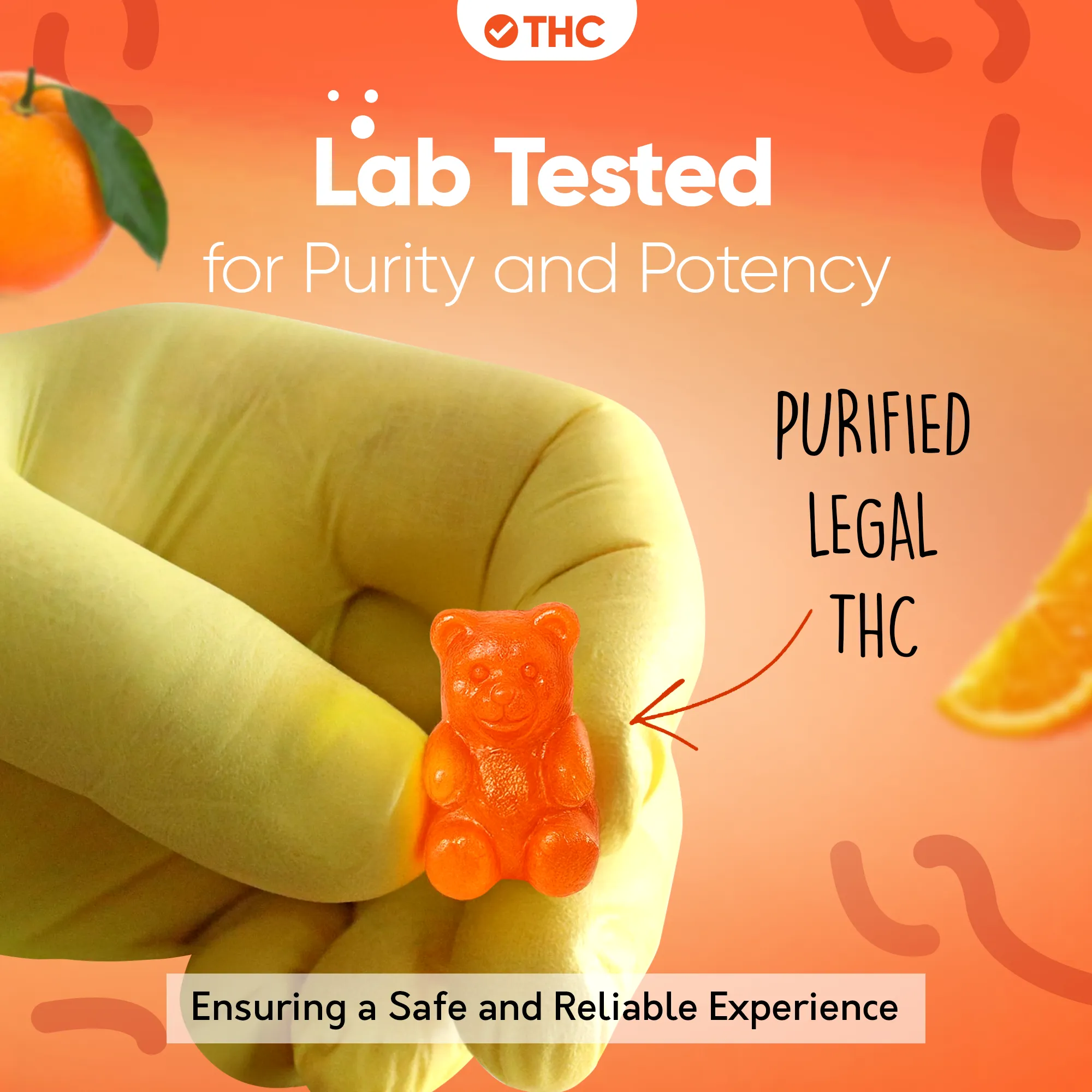 THC Gummies Orange - Image 9