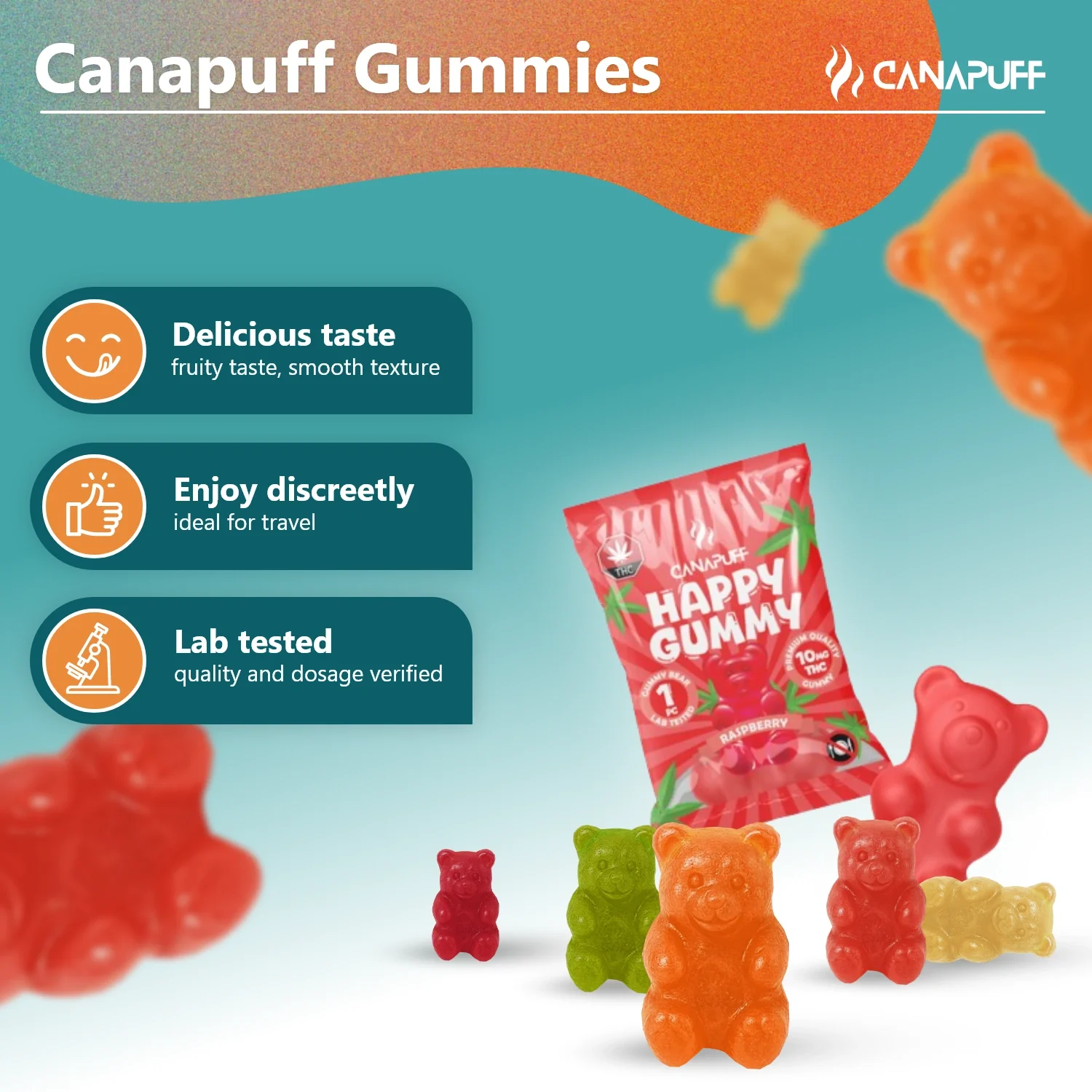 THC Gummies Raspberry - Image 15