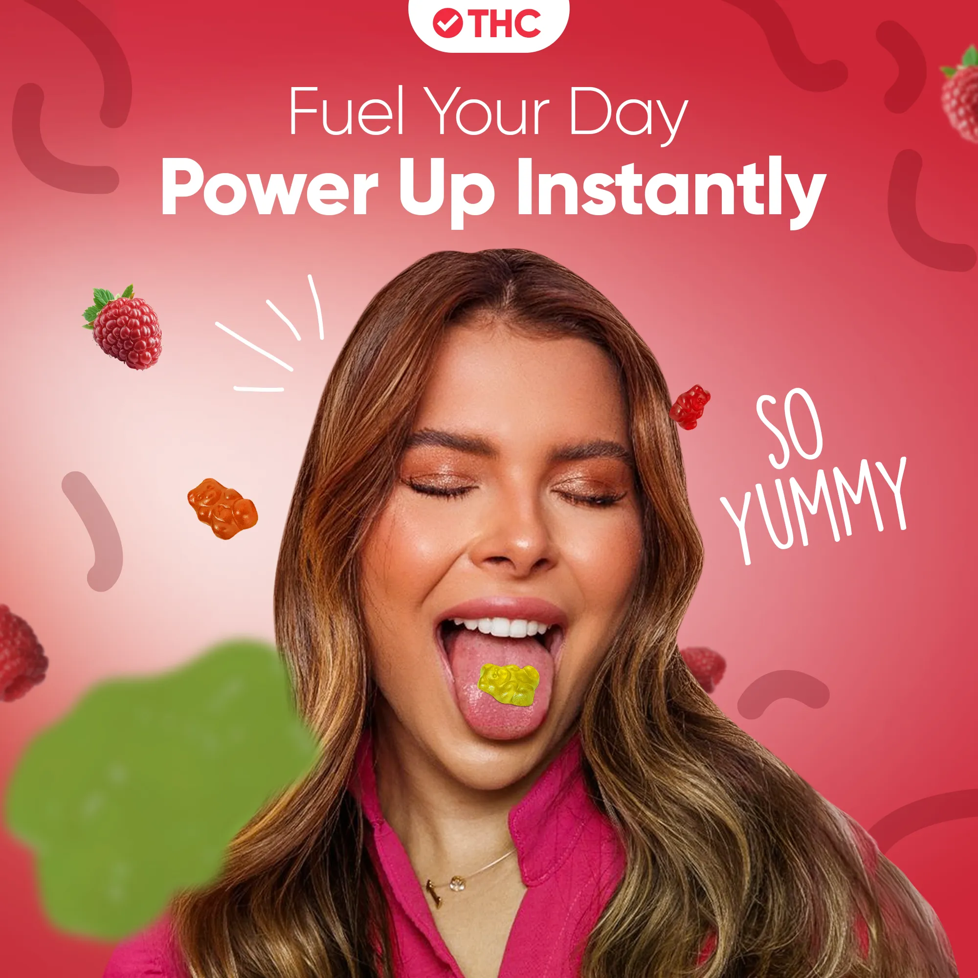 THC Gummies Raspberry - Image 8